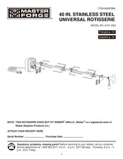 Master Forge FL-6107-2SQ Mode D'emploi