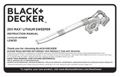 Black & Decker LSW20 Manuel D'instructions