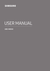 Samsung UBD-M8500 Guide D'utilisation