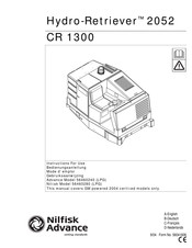 Nilfisk Hydro-Retriever 2052 Mode D'emploi