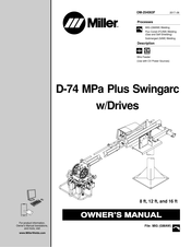 Miller D-74 MPa Plus Swingarc w/Drives Manuel Du Propriétaire