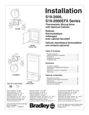 Bradley S19-2000EFX Série Installation