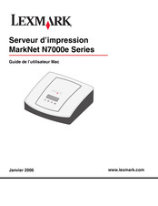 Lexmark MarkNet N7000e Série Mode D'emploi