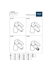 Grohe 32 154 Mode D'emploi