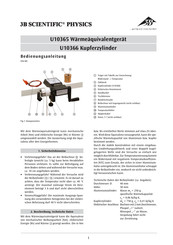 3B SCIENTIFIC PHYSICS U10365 Instructions D'utilisation