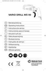 WIELANDER+SCHILL VARIO DRILL WS 90 Instructions De Service