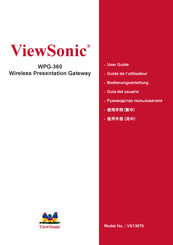 ViewSonic WPG-360 Guide De L'utilisateur