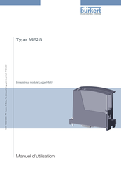 Burkert ME25 Manuel D'utilisation