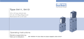 Burkert 5413 Manuel D'utilisation