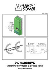 Leroy Somer POWERDRIVE Notice D'installation