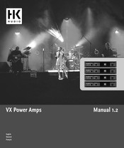 HK Audio VX Power Amps Mode D'emploi