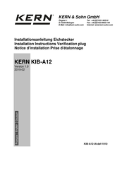 KERN KIB-A12 Manuel D'utilisation