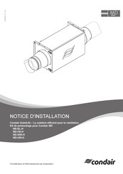 Condair HumiLife MD-WW-H Notice D'installation