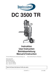 Dustcontrol DC 3500 TR Manuel D'instructions