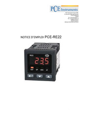 PCE Instruments RE22 Notice D'emploi