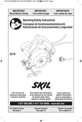 Skil 3510 Manuel D'instructions