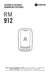 Fortin RM 912 Mode D'emploi