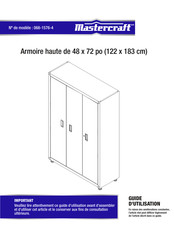 MasterCraft 068-1576-4 Mode D'emploi