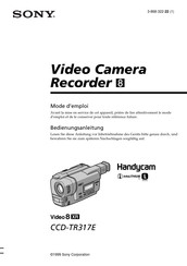 Sony Handycam CCD-TR317E Mode D'emploi