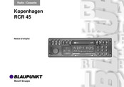 Bosch BLAUPUNKT Cambridge RCR 45 Notice D'emploi