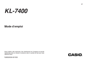 Casio KL-7400 Mode D'emploi
