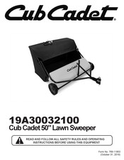 Cub Cadet 19A30032100 Instructions D'utilisation