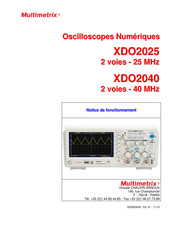 Multimetrix XDO2040 Notice De Fonctionnement