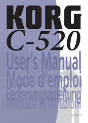 Korg C-520 Mode D'emploi