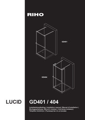 RIHO LUCID GD401 Manuel D'installation