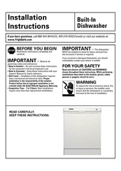 Frigidaire FDB2410HIB Instructions D'installation