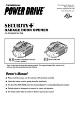 CHAMBERLAIN Power Drive Security+ PD612CD Manuel D'instructions