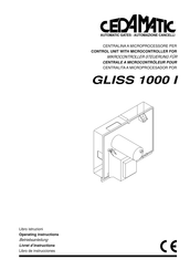 cedamatic GLISS 1000 I Livret D'instructions