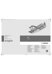 Bosch PTC 470 Notice Originale