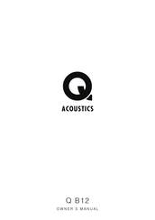 Q Acoustics Q B12 Manuel Du Propriétaire