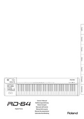 Roland RD-64 Mode D'emploi