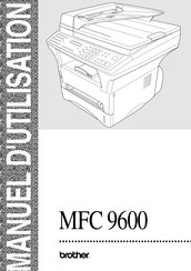 Brother MFC 9600 Manuel D'utilisation