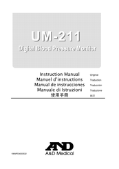 A&D Medical UM-211 Manuel D'instructions