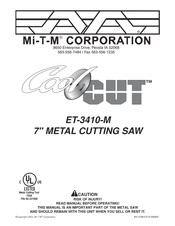 Mi-T-M Corporation COOL CUT ET-3410-M Manuel D'utilisation