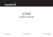 Garmin GVN60 Manuel D'utilisation