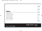 Solid State Logic Sigma Guide D'installation