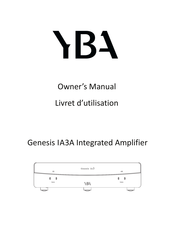 YBA Genesis IA3A Livret D'utilisation