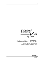 Lenz Digital plus LZV200 Manuel D'utilisation