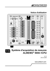 Ahlborn ALMEMO 5690-1CPU Notice D'utilisation