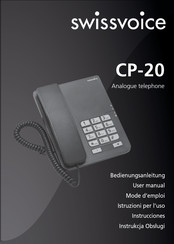 Swissvoice CP-20 Mode D'emploi