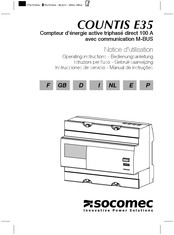 socomec COUNTIS E35 Mode D'emploi