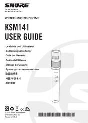 Shure KSM137 Guide De L'utilisateur