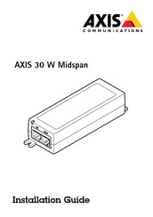 Axis 30 W Midspan Mode D'emploi