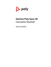 Poly Sync 40 Série Mode D'emploi