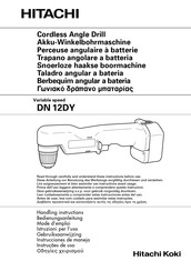 Hitachi Koki DN 12DY Mode D'emploi