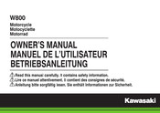 Kawasaki W800 2014 Manuel De L'utilisateur